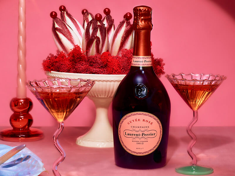 Etikett von Champagner