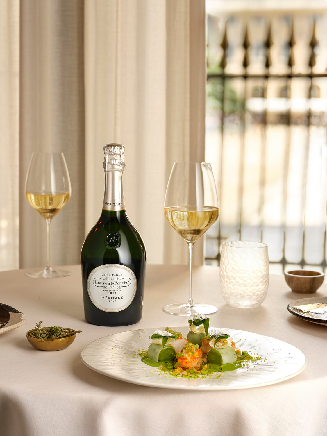 accords met et vins laurent perrier heritage table