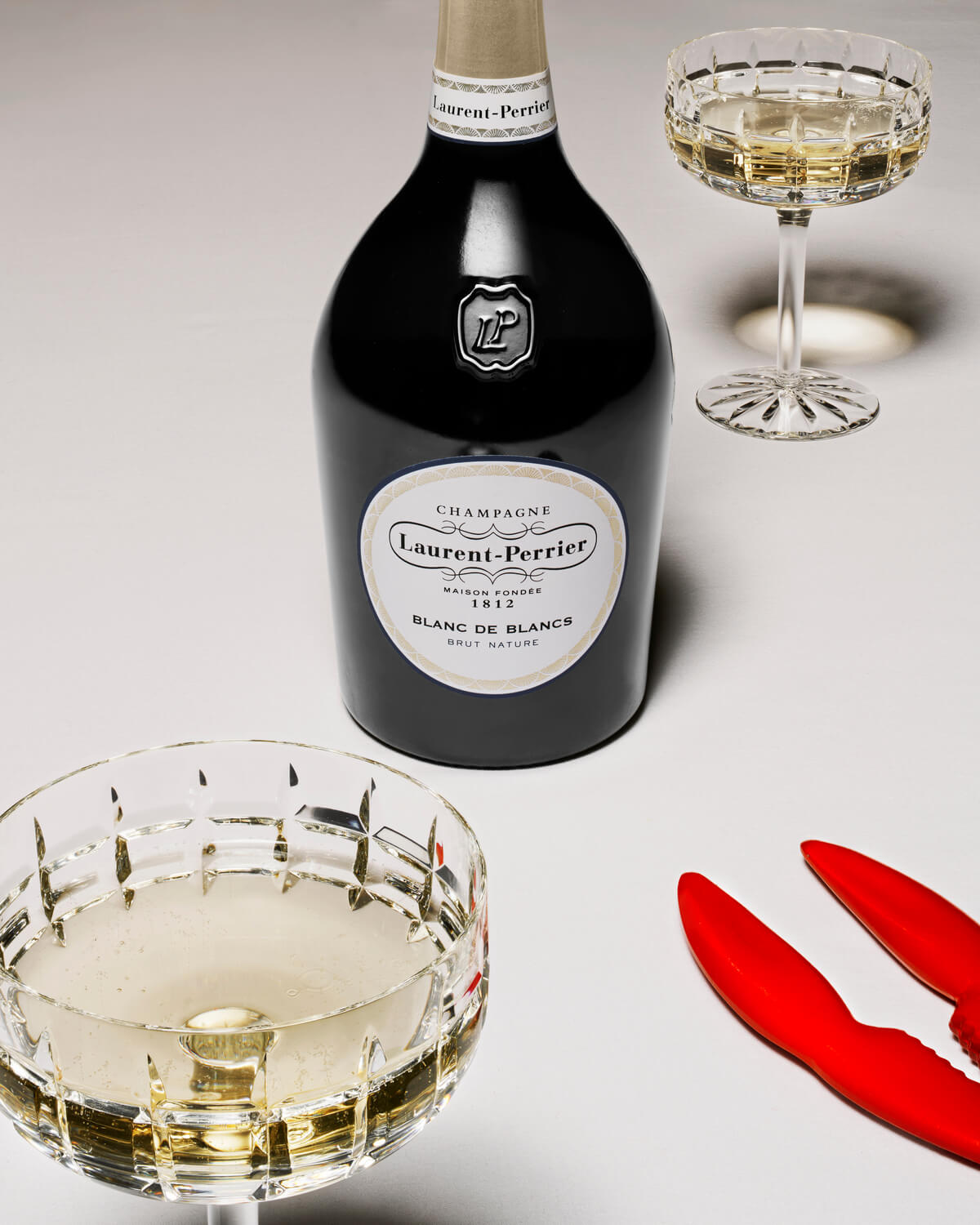 laurent perrier blanc de blancs homard