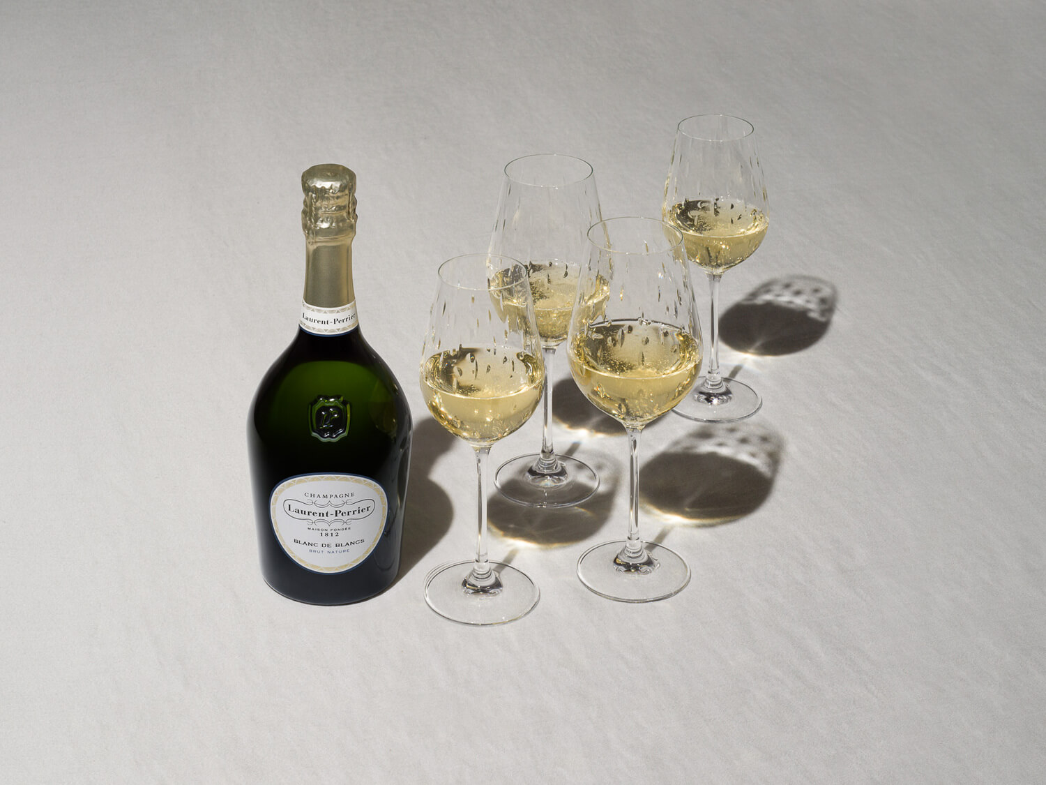 champagne blanc de blancs verres