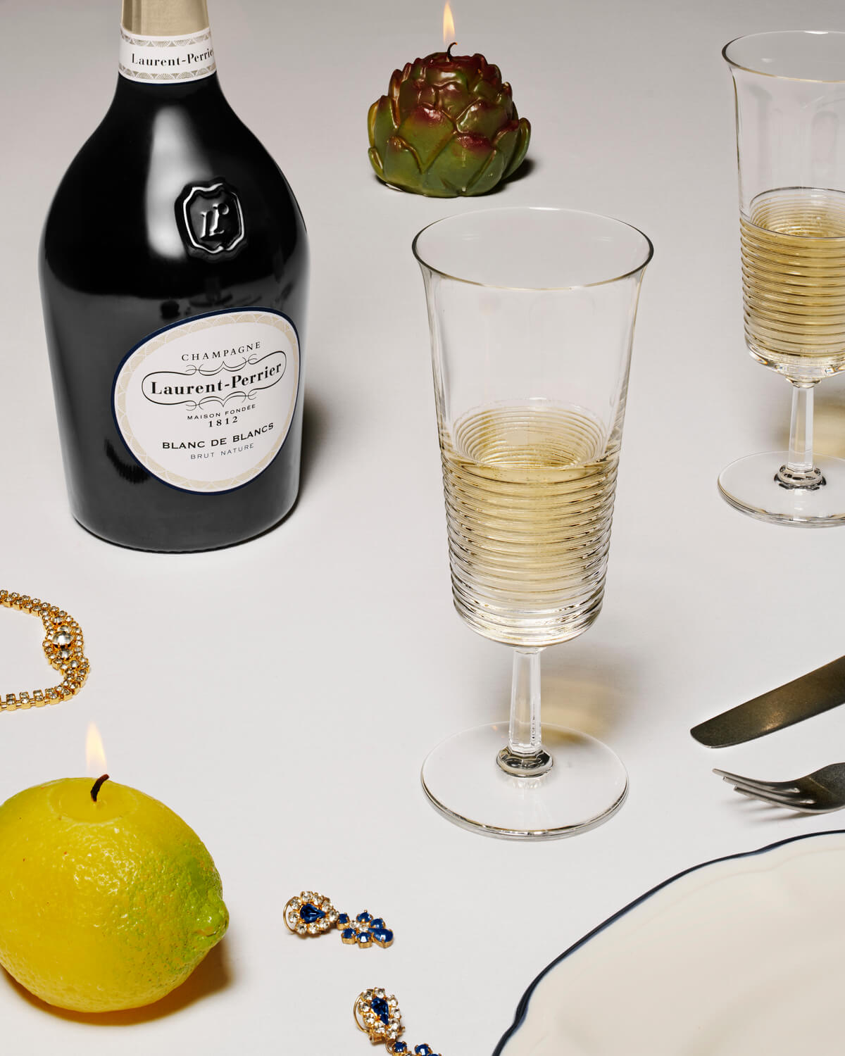 laurent perrier blancs de blanc table en fête