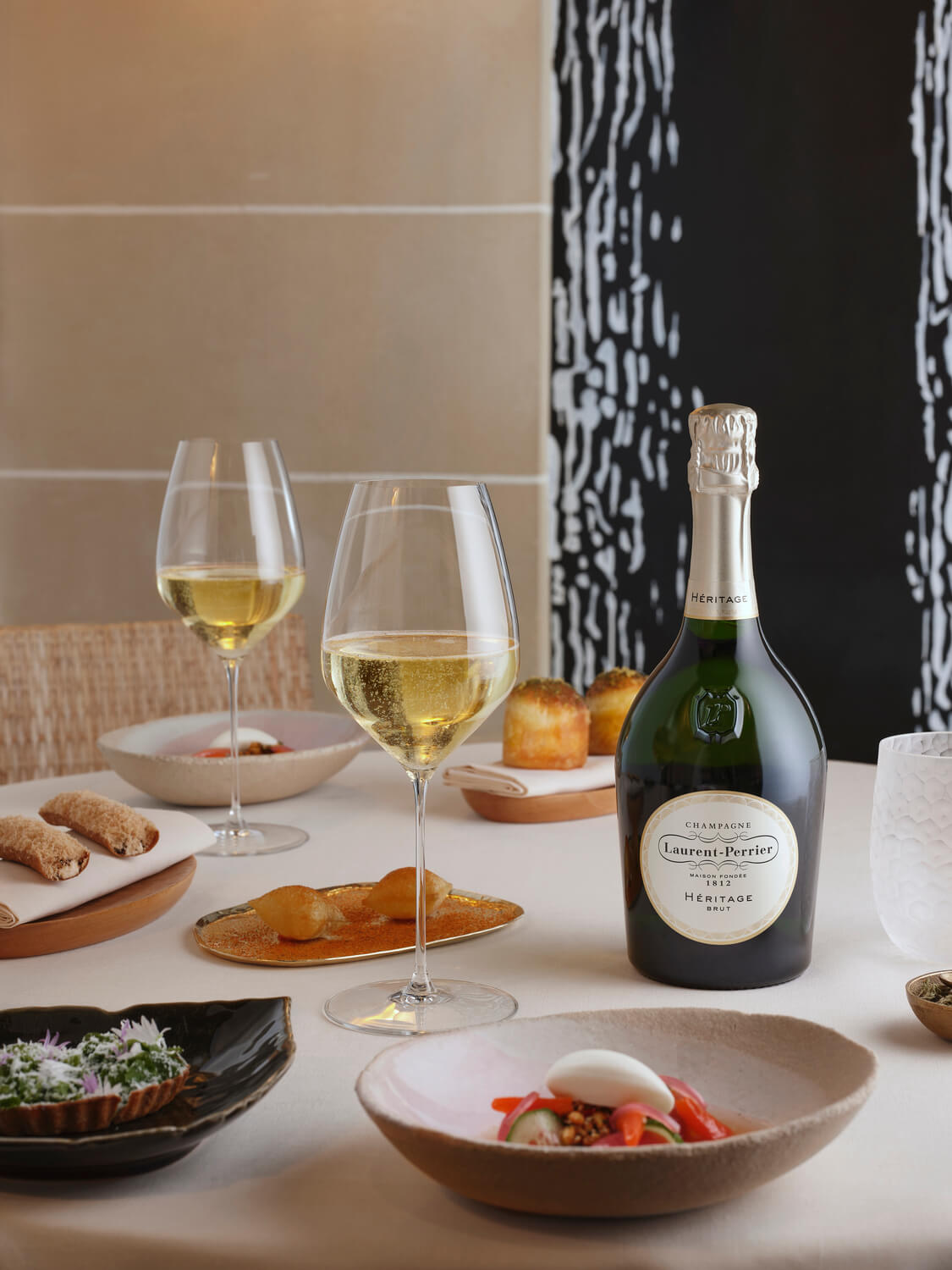 laurent perrier heritage table dressé