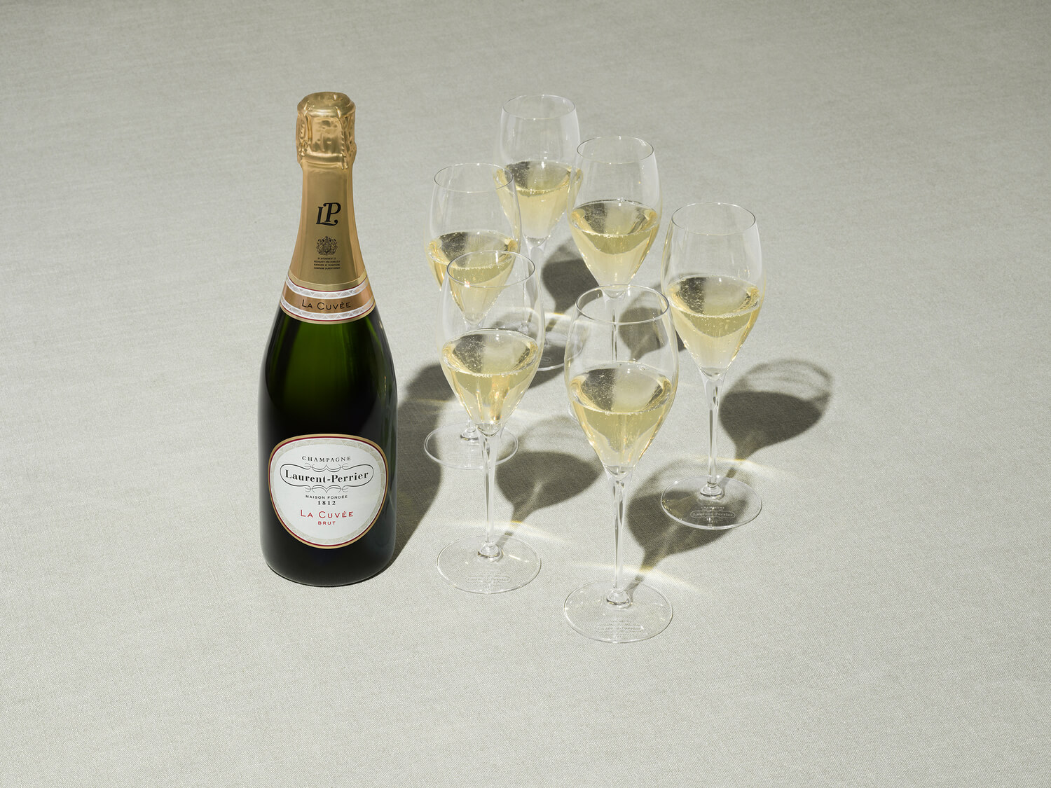 laurent perrier la cuvée verres champagne