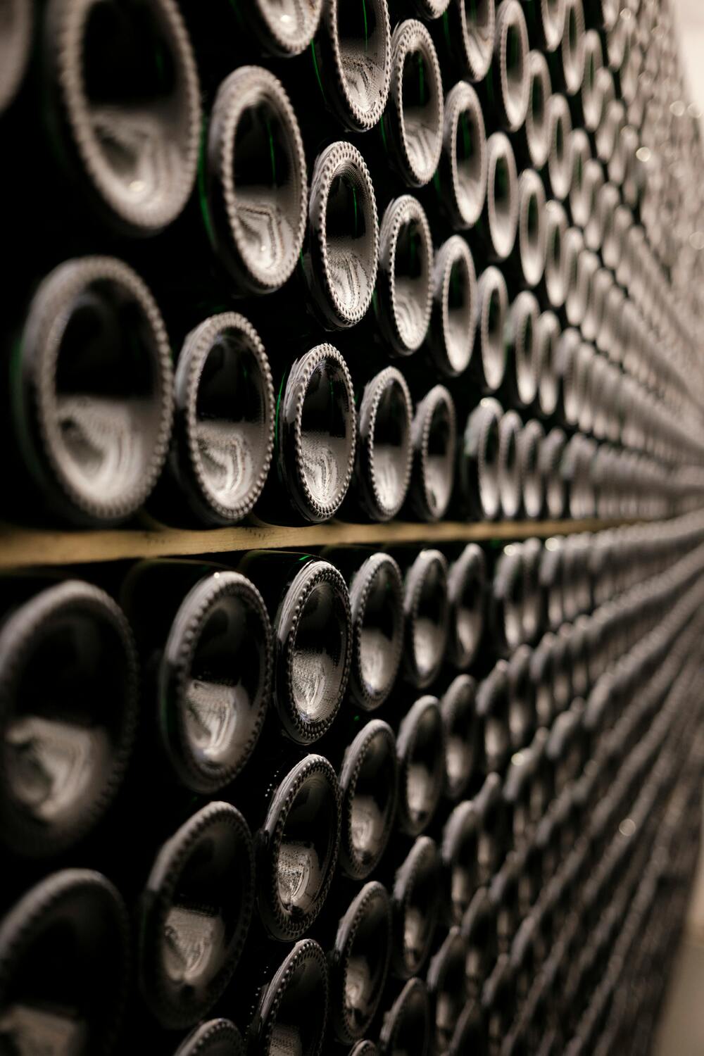 cave reserve bouteilles de champagne