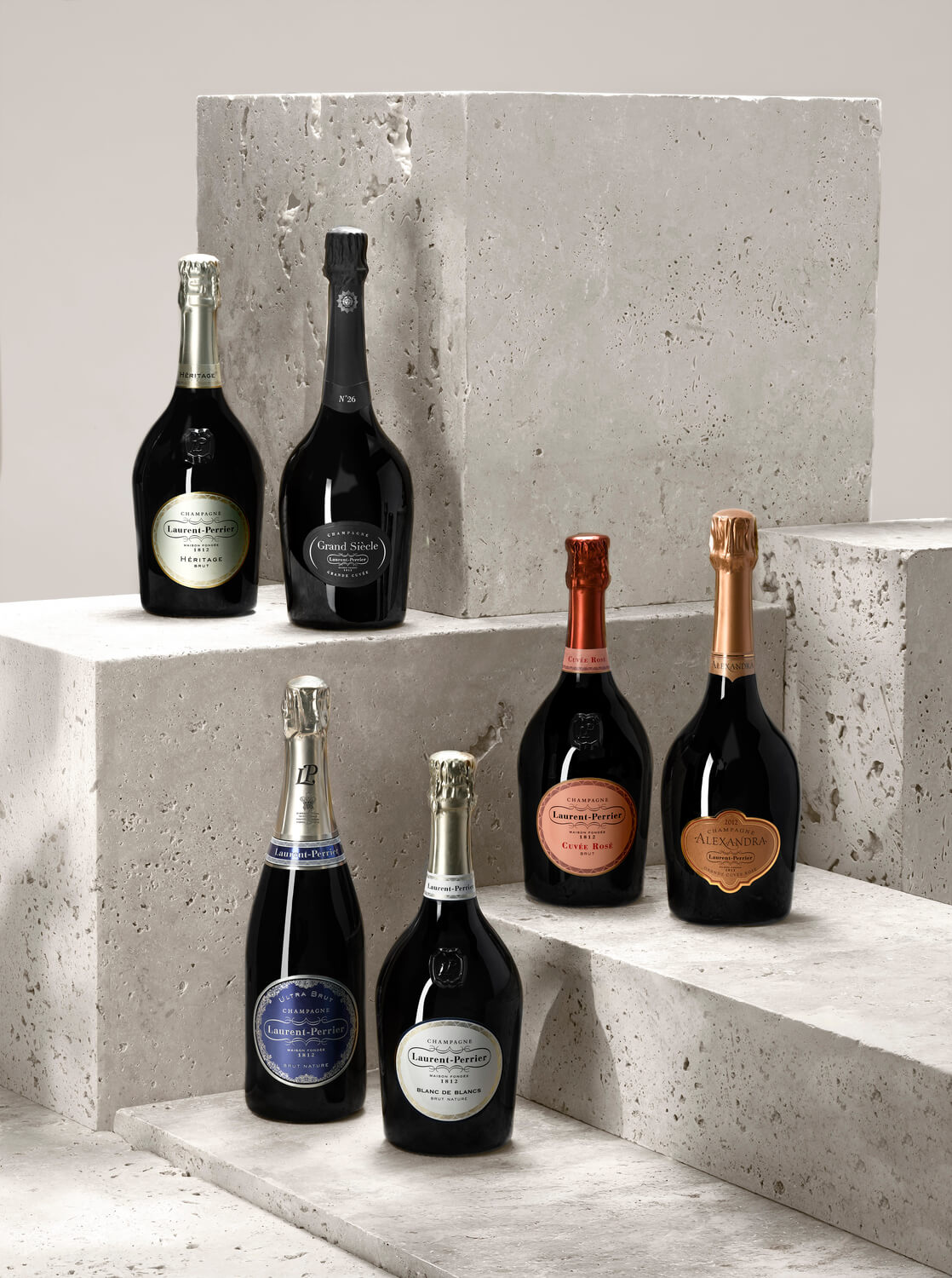 champagnes laurent perrier 6 cuvées