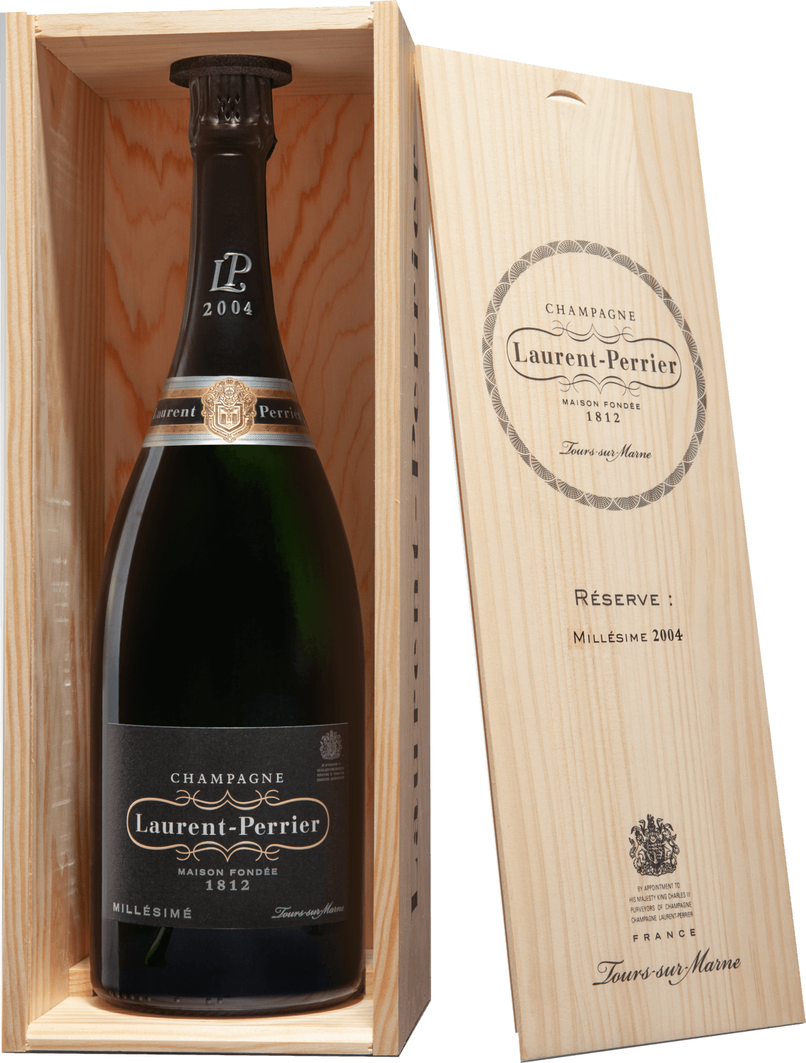 laurent perrier millesime 2004 caisse ouverte