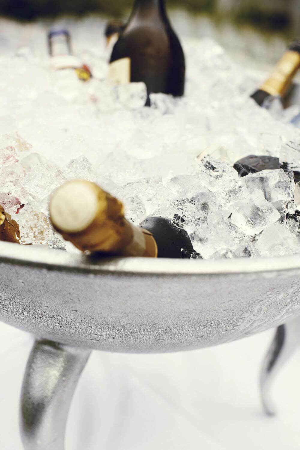 sceau de champagnes glace